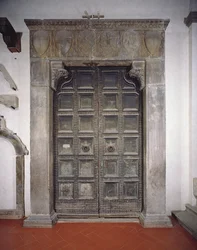 Portal para os alfaiate e arranha-céus (pedra)