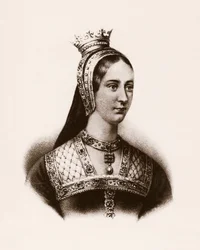 Retrato de Maria Iere de Inglaterra (ou Maria Tudor) (1497-1534) Rainha de França, gravura, sd.