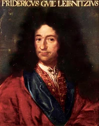 Retrato do filósofo alemão Gottfried Wilhelm Leibniz