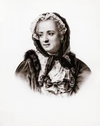 Retrato da Rainha de França Marie Lescszinska, Rainha de França (Leczinska, Lescszinka ou Leszinka