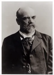 Fotografia de retrato de Antonín Dvořák (1841-1904), compositor checo