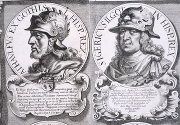Retratos de Ataulf e Sigeric (litho)