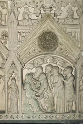 Portugal - Alcobaça. Túmulo de Inês de Castro, no Mosteiro de Santa Maria