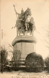 Cartão Postal/Statue de Charlemagne/Paris/Seine/Ile de France/France