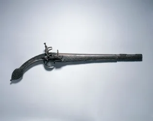 Pistola de fecho de miquelete «com cauda de rato», Balcãs, finais do século XVIII-inícios do século XIX