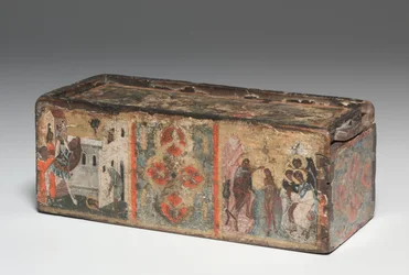 Caixa de relicário com cenas da vida de João Batista, 1300