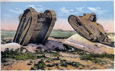 Tanques Renault, c. 1910 (postal)