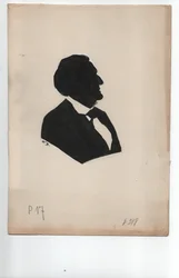 Richard Wagner (1813-1883) ca. 1850, silhueta)