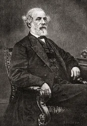 Robert Edward Lee, da revista The Century Magazine, publicada em 1887 (gravura)