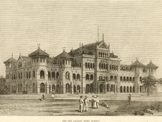 Casa dos Marinheiros do Royal Alfred, Bombaim, 1900 (gravura)