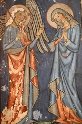 Igreja Protestante de Saint-Pierre-le-Jeune, Fresco, Estrasburgo, França.