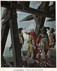 O cerco de La Rochelle. O cerco de La Rochelle.