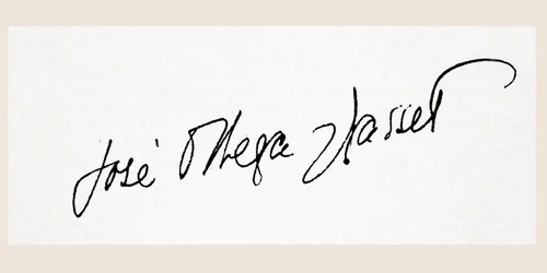 Assinatura de José Ortega y Gasset (caneta e tinta sobre papel)