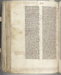 Santo Agostinho de Hipona &39;Opera&39;, c.1200 (caneta e tinta sobre pergaminho)