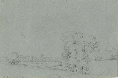 Stafford - North East View: desenho a lápis, nd [ 19 cent]