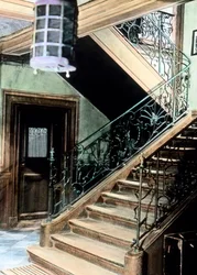 Escadaria no Goethehaus.