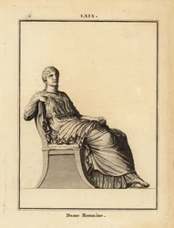 Estátua de uma mulher romana