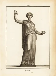 Estátua da deusa romana Juno, rainha dos deuses