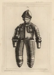 Fato de armadura de cavaleiro da época do Rei Henrique VIII ou Isabel I, da Torre de Londres