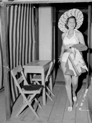 A atriz Maria Montez no Festival Internacional de Cinema de Veneza - 1950