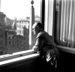 O POLÍTICO E ESTADISTA UMBERTO TERRACINI, PRESIDENTE DA "COSTITUENTE" - ROMA - 1947
