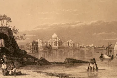 Taj Mahal, Agra, Uttar Pradesh, Índia (gravura)