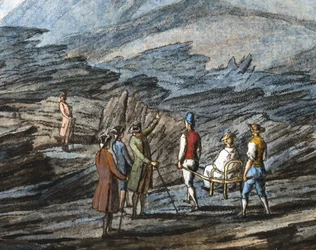 O vale Atrio di Cavallo, Reino de Nápoles, c 1770