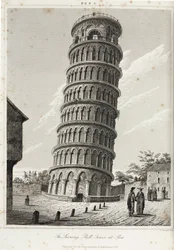 A torre de sino inclinada, em Pisa