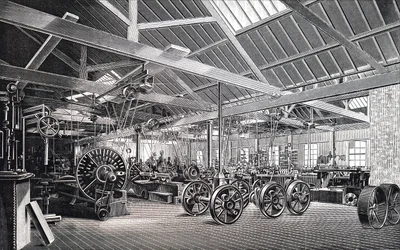 A Casa das Máquinas do Atlas Engine Works.