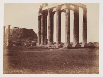 O Templo de Júpiter Olympius, c 1849