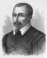 O químico Olivier de Serres, c.1880 (Gravura)