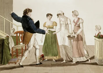 O estilista na época do 1º império em França (1804-1815), gravura