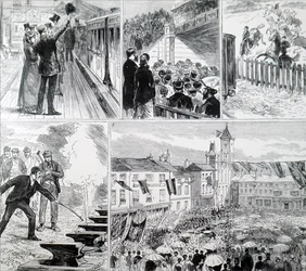 A abertura dos caminhos-de-ferro de Newbury e Didcot