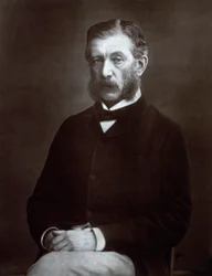 Retrato a três quartos do alto funcionário escocês Sir James Fergusson, governador de Bombaim