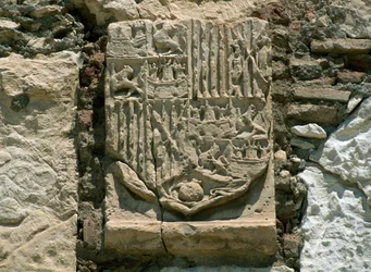 Torre de Homenagem, a Alcazaba de Almeria, Andaluzia. Detalhe.
