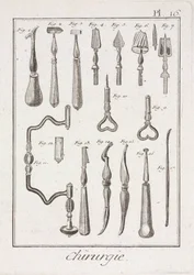 Trepanação: instrumentos de trepanação