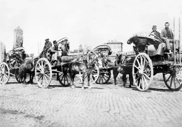 United Kingdon : Carrinhos de Vinho em uma Vinha. França, c1890