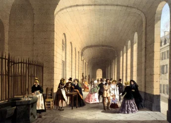Termas de Vichy, gravura, França, c. 1860