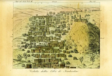 Vista da cidade de Timbuktu, Mali