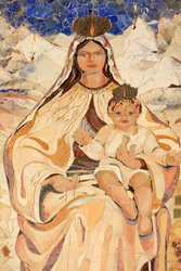 Virgem e criança. Chile. Basílica da Anunciação, Nazaré, Israel.