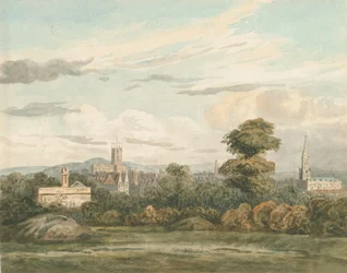 Wolverhampton - South View: pintura em aquarela, nd [c 1830]