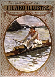 Mulher a remar