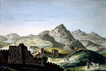 A grande muralha da China, c. 1820 (gravura)