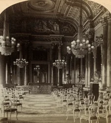 Salão de festas, Palácio de Buckingham, Londres.