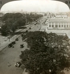 Chowringhee Road, Calcutá, Índia, c1900s.
