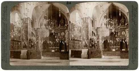 Igreja dos Cristãos Armênios, Jerusalém, Palestina, 1897.