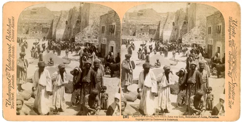 Igreja da Natividade, construída onde Jesus nasceu, Belém, Palestina, 1900.