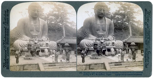 Grande Buda de bronze, Kamakura, Japão, 1904