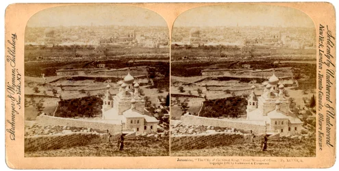 Jerusalém, como visto do Monte das Oliveiras, Palestina, 1897.