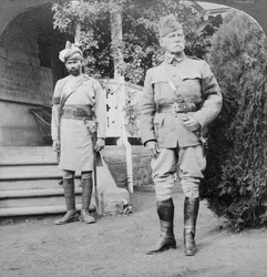 Lord Roberts, comandante em exércitos britânicos, África do Sul, Boer War, 1900-1901.